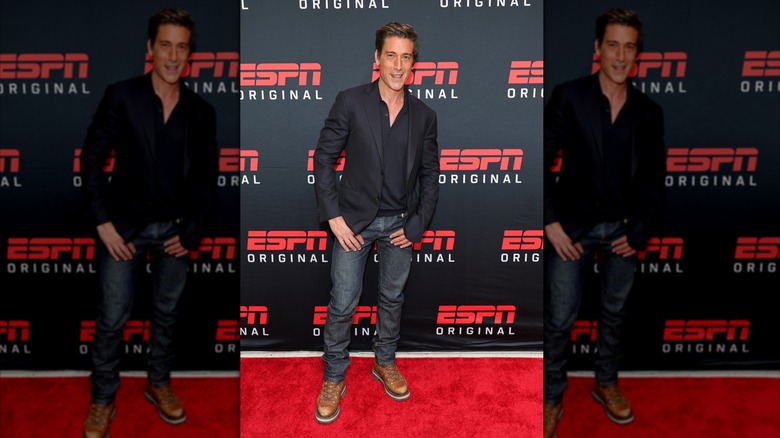 David Muir at ESPN's "Running With The Wolves" series premiere.