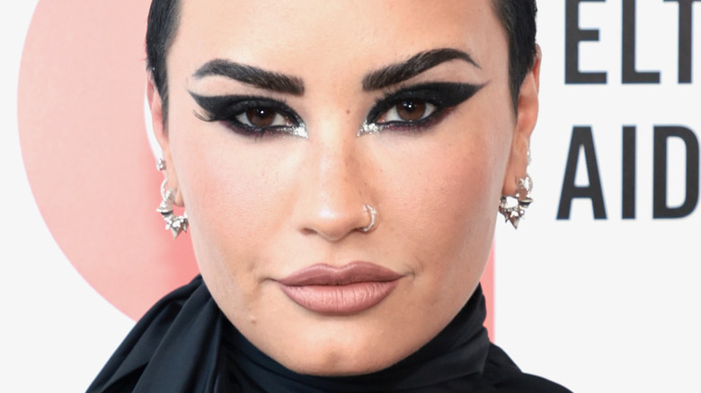 Demi Lovato attends Elton John's 30th Annual Academy Awards Viewing Party