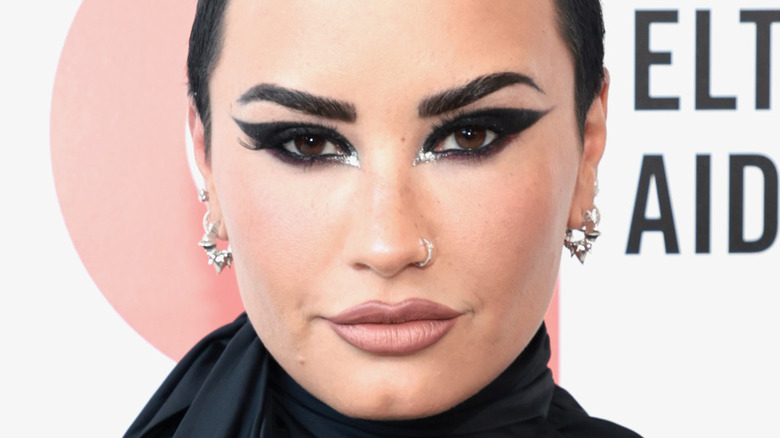 Demi Lovato serious 