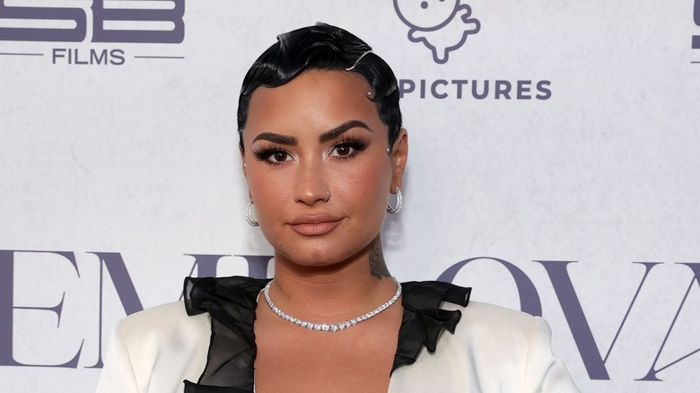 Demi Lovato at "Demi Lovato: Dancing with the Devil" premiere 2021