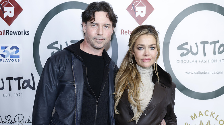 Denise Richards and Aaron Phypers posing