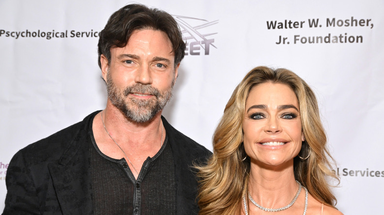 Denise Richards and Aaron Phypers smiling