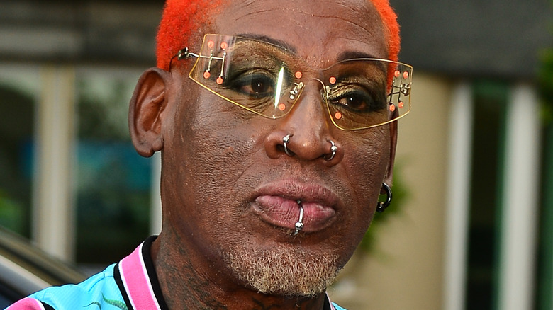 Dennis Rodman smiling in 2021