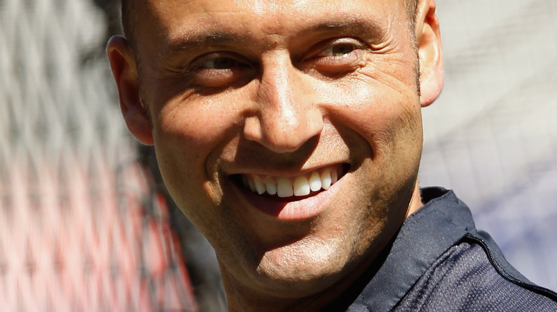 Derek Jeter smiling