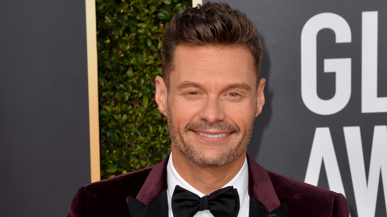 Ryan Seacrest purple tux