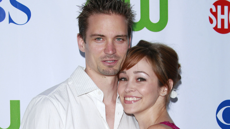 Jesse Warren and Autumn Reeser hugging
