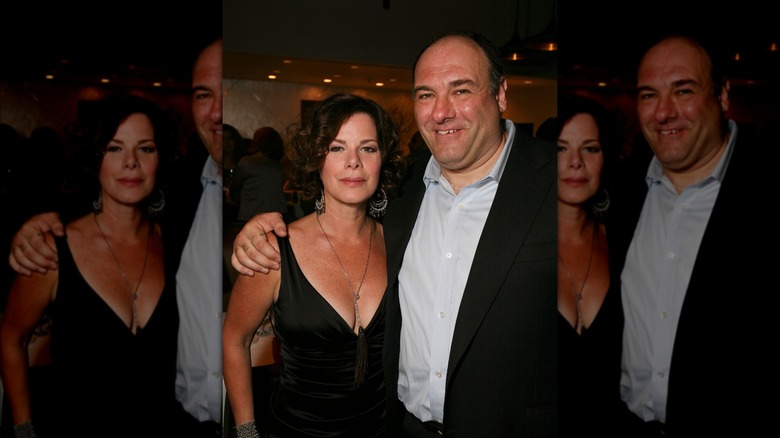 Marcia Gay Harden and James Gandolfini 