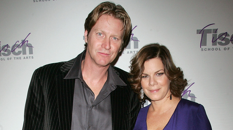 Marcia Gay Harden and her ex-husband, Thaddaeus Scheel