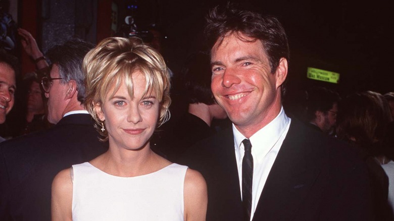 Meg Ryan and Dennis Quaid smiling