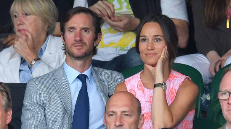 James Matthews and Pippa Middleton at a sports match.