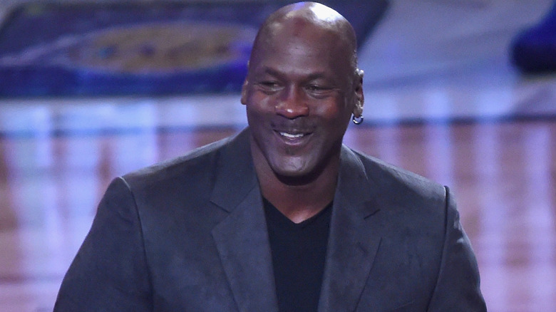 Michael Jordan smiling