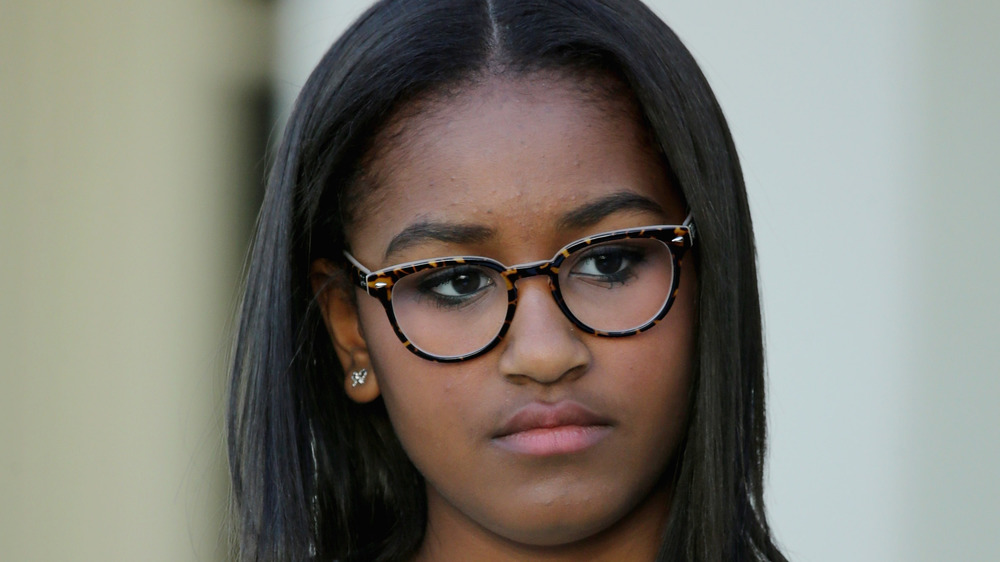 Sasha Obama at a White House event