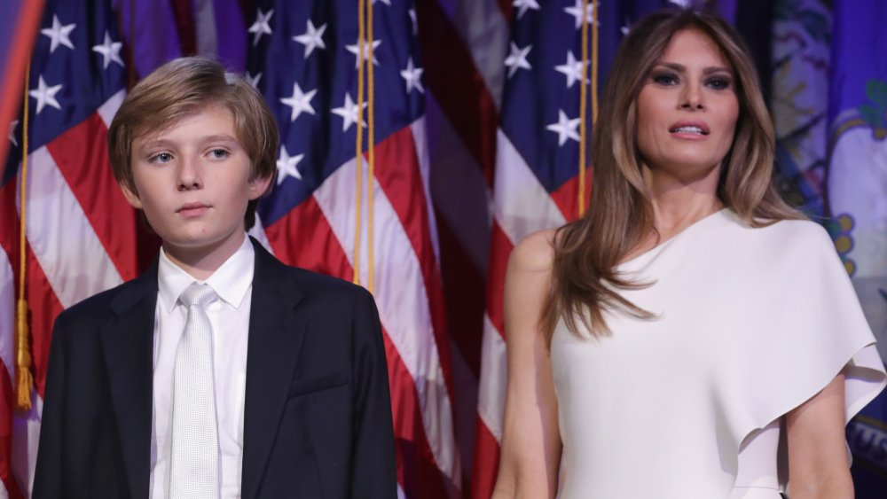 Barron and Melania Trump