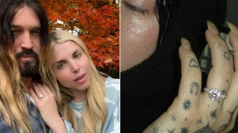 Firerose and Noah Cyrus' engagement rings