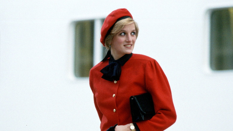 Princess Diana walking