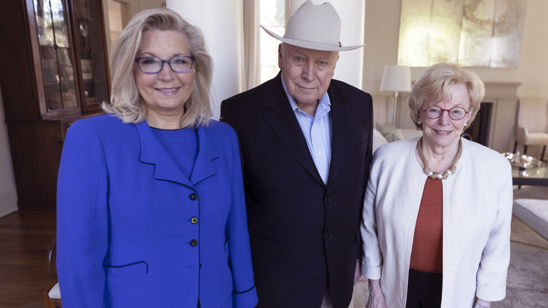 Liz, Dick and Lynne Cheney pose together