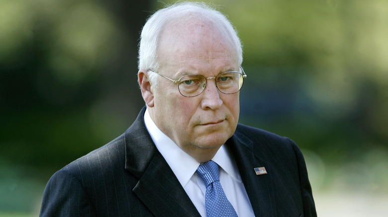 Dick Cheney wearing a suit
