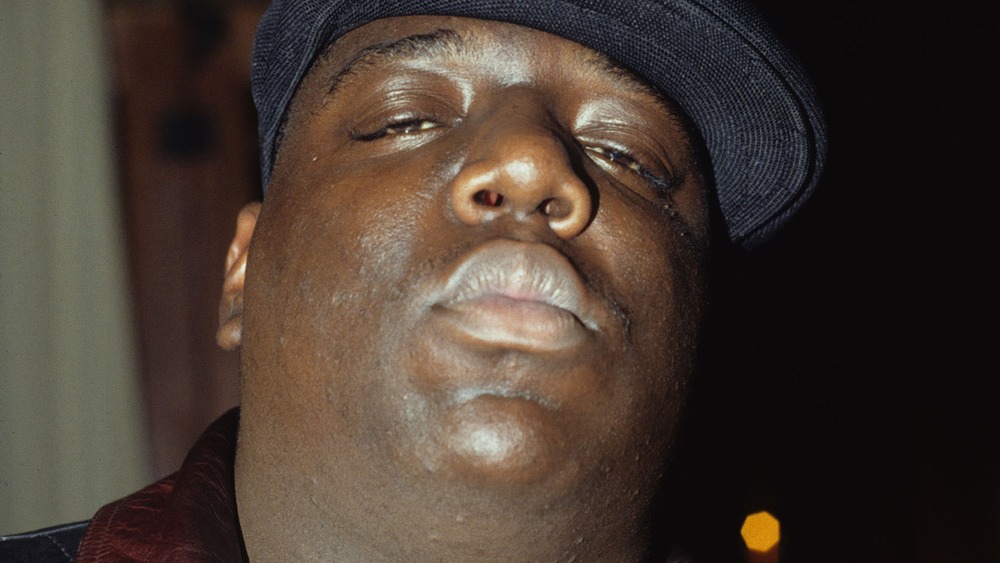 Biggie Smalls looking tough 