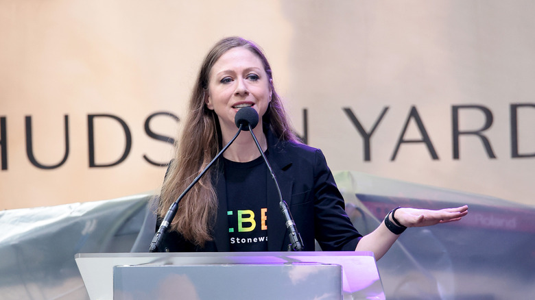 Chelsea Clinton at podium