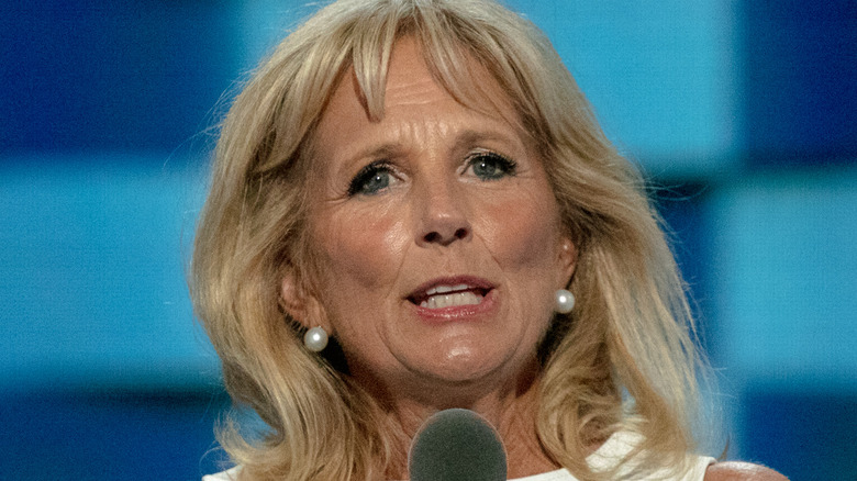 Jill Biden speaking at event 