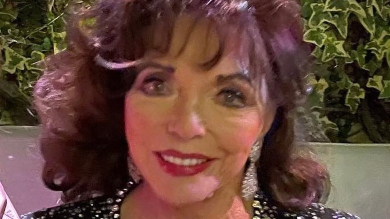 Joan Collins smiling