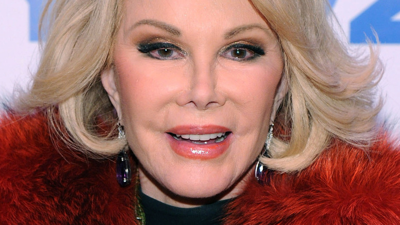 Joan Rivers smiles