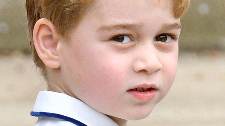 Prince George posing