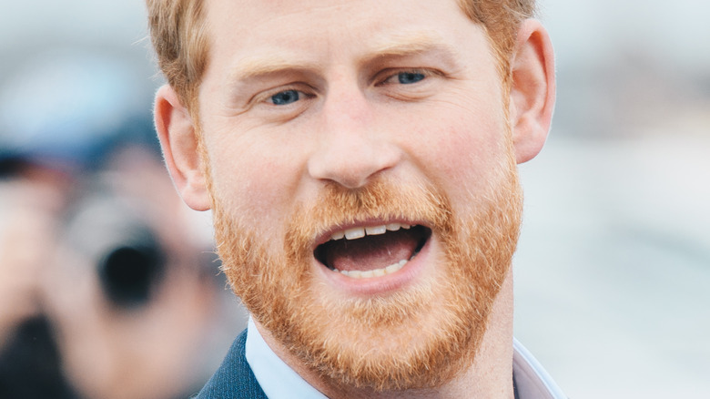 Prince Harry talking