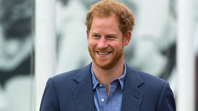 Prince Harry smiling