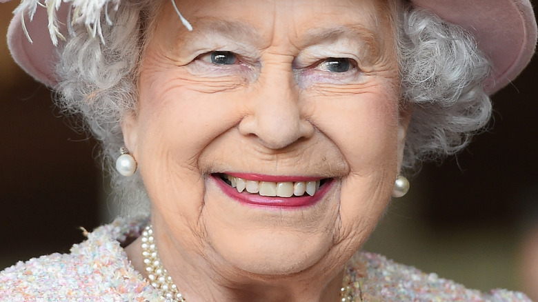 Queen Elizabeth II smiling