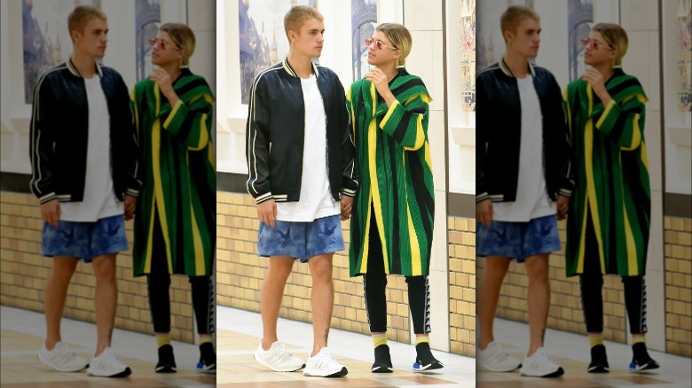 Justin Bieber and Sofia Richie holding hands
