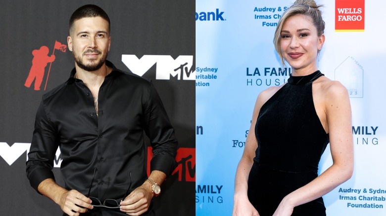 Vinny Guadagnino and Gabby Windey posing split image