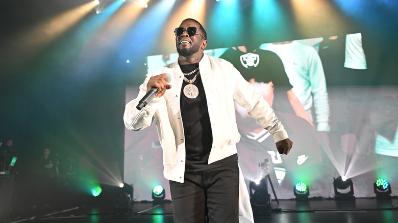 Diddy performing on stage