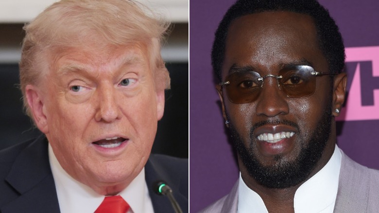 Split image of Donald Trump and Sean 