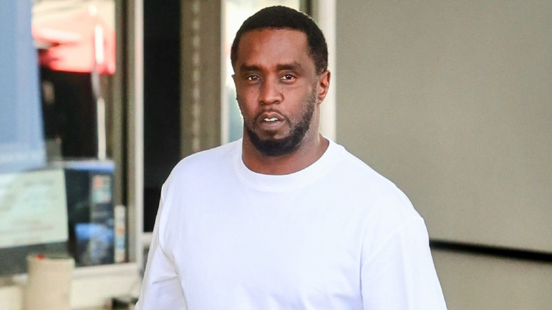 Sean Combs is seen walking in Beverly Hills, California