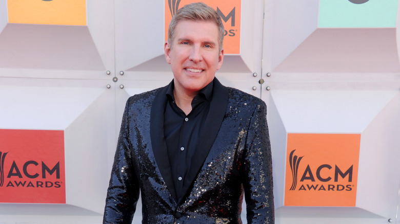 TV personality Todd Chrisley arriving at the 51st Academy Of Country Music Awards at MGM Grand Garden Arena