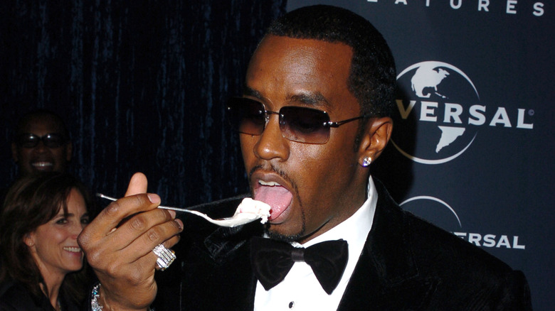 Diddy eating ice cream