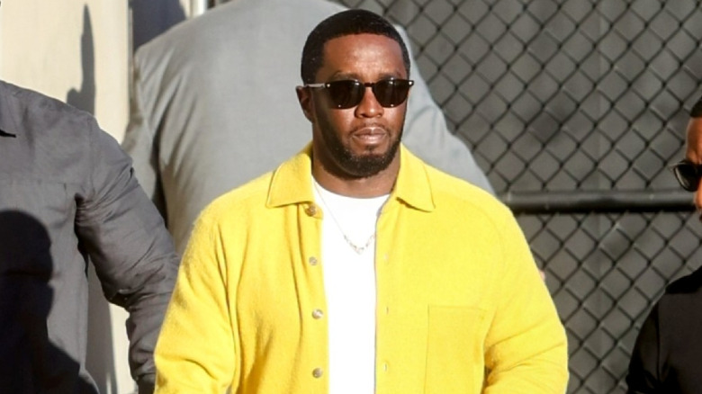 Sean Diddy Combs walking