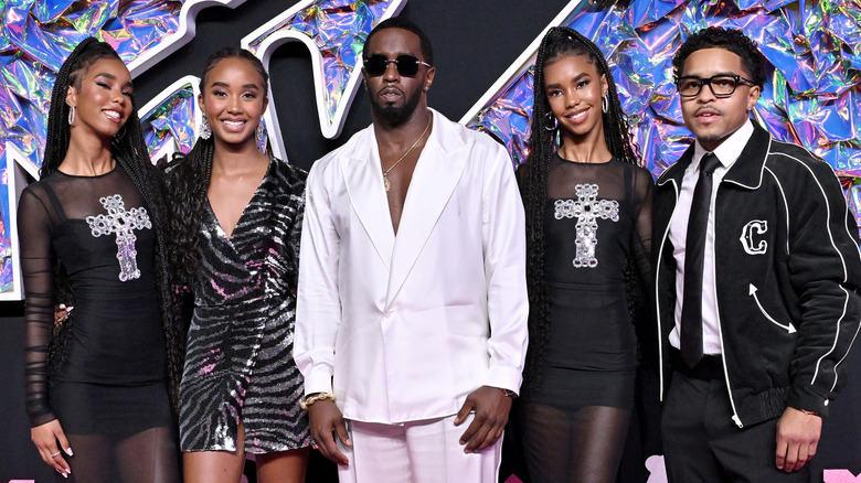 Diddy and his family at the VMAs