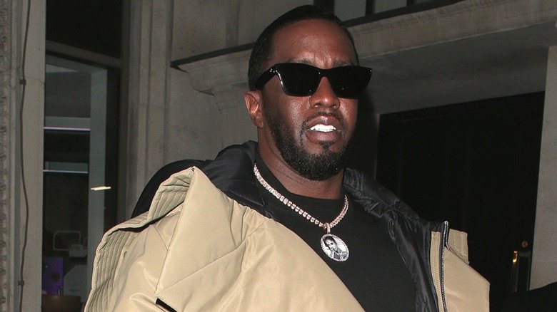 Sean "Diddy" Combs leaves Bauer Media in London, England (2023)