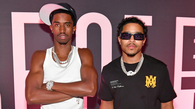 Christian and Justin Combs on a red carpet
