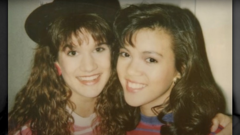 Tiffini Hale with a friend smiling