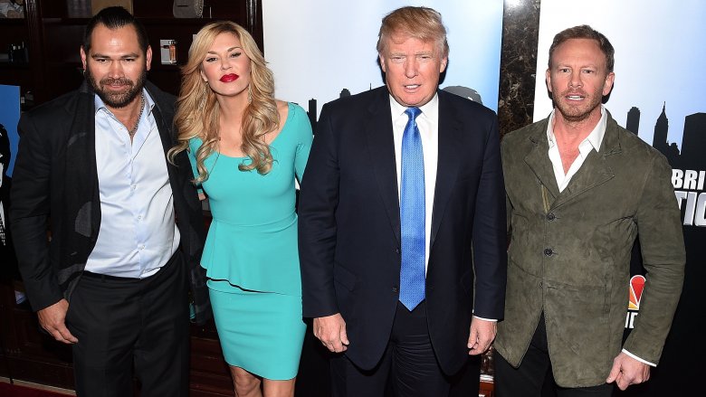 Donald Trump with Celebrity Apprentice contestants