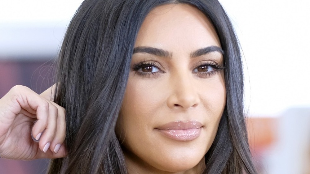 Kim Kardashian attends KKW Beauty launch at ULTA Beauty on October 24, 2019
