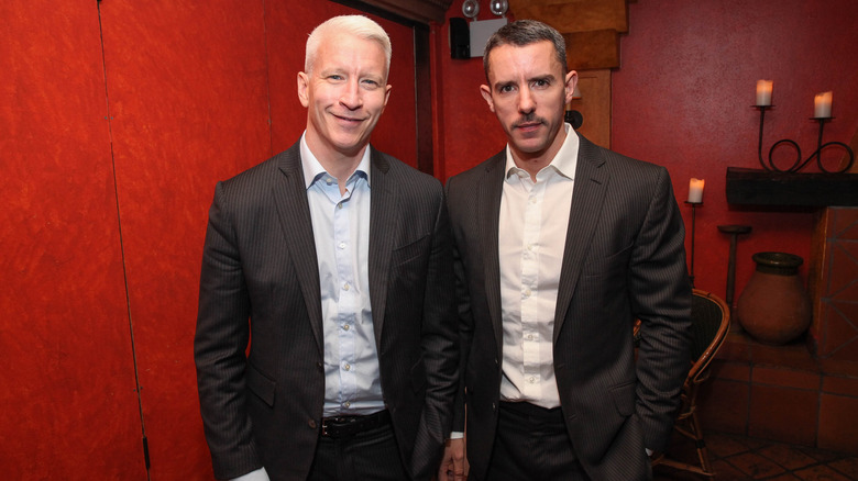 Anderson Cooper and Benjamin Maisani in formalwear