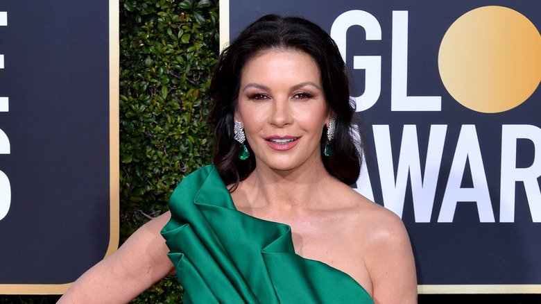 Catherine Zeta-Jones green dress