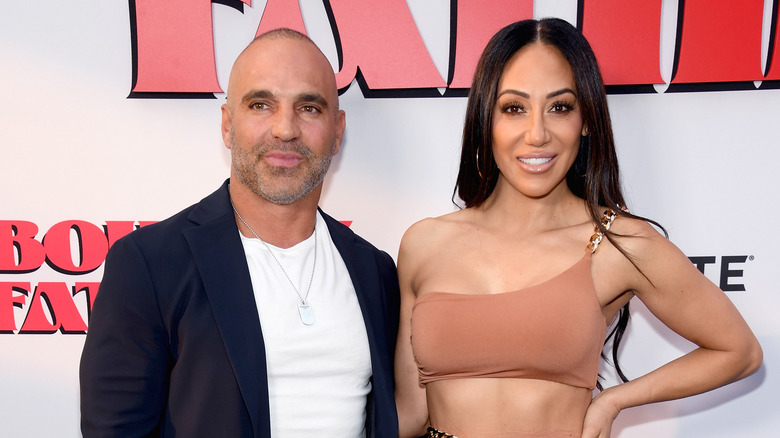 Joe and Melissa Gorga smiling 