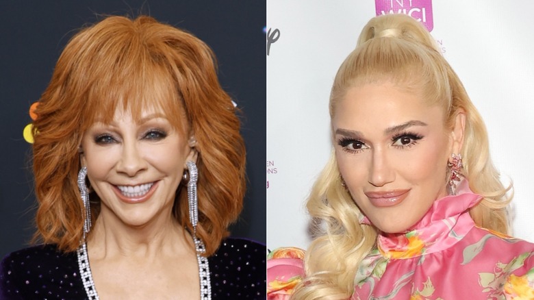 Reba McEntire and Gwen Stefani side by side