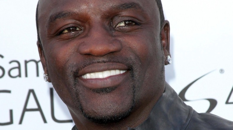 Akon smiling