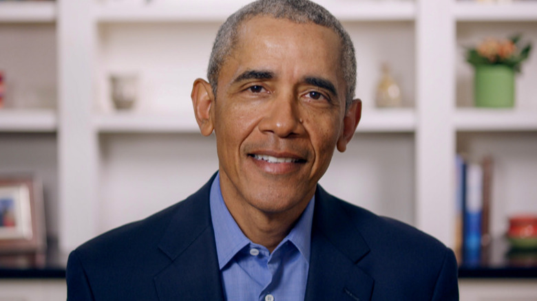 Barack Obama posing